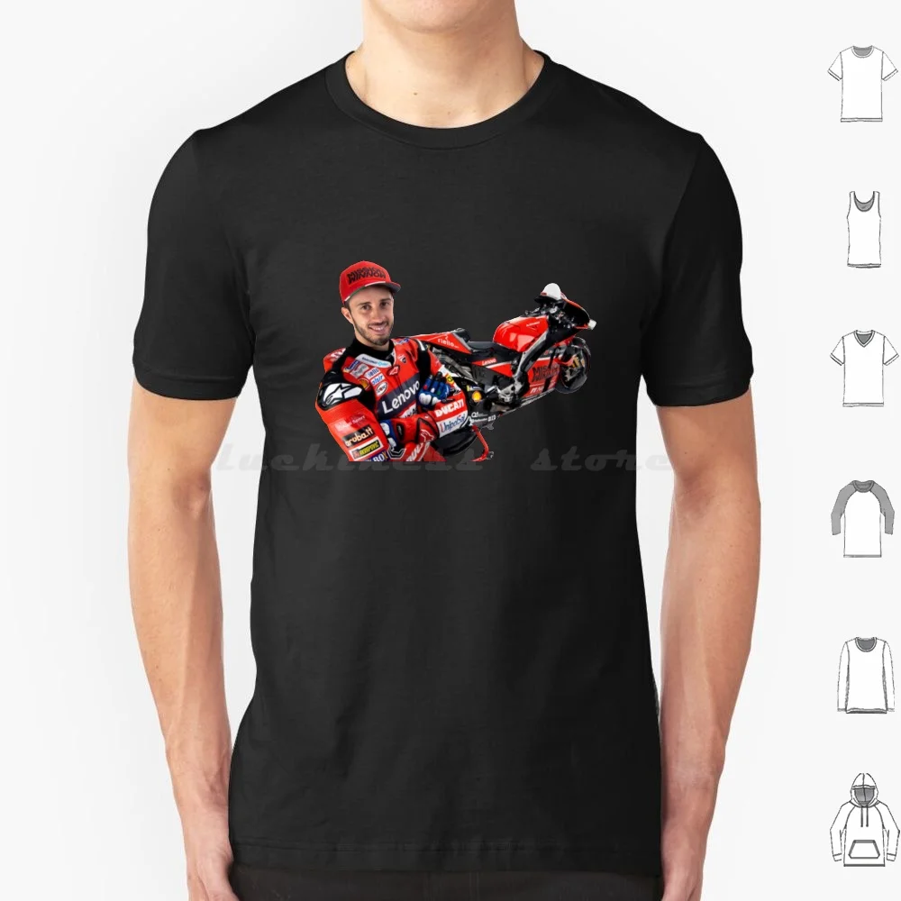 Andrea Dovi Dovizioso T Shirt Cotton Men Women DIY Print Andrea Dovizioso Dovi El Maverick Mave Vinales Tournament Racing Bike