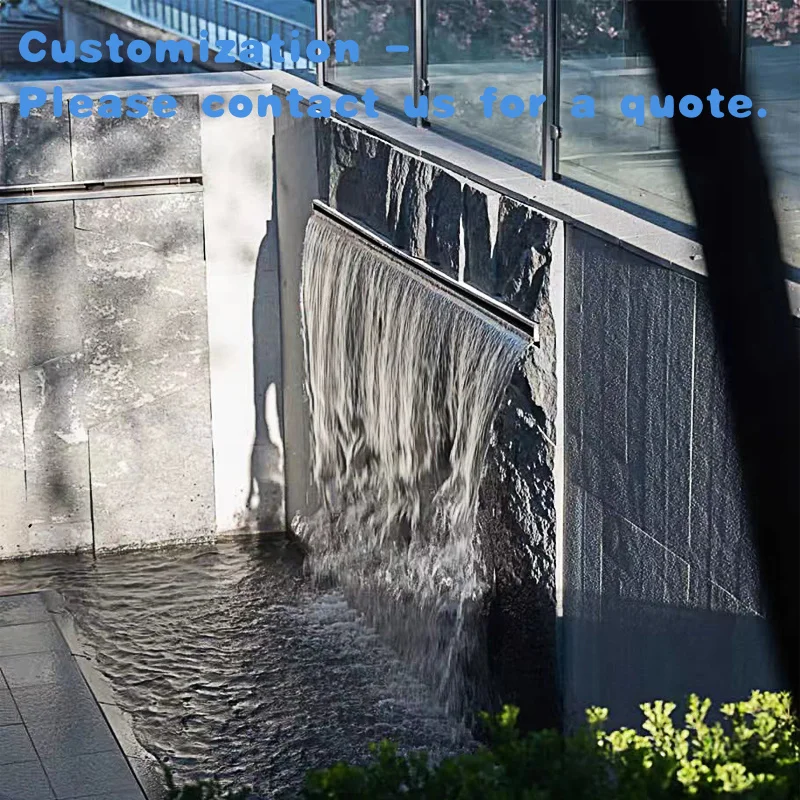 custom.Modern DiKai Commercial Outdoor Curtain Fountain Custom 304 Stainless Steel Film Feature 2-Year Warranty