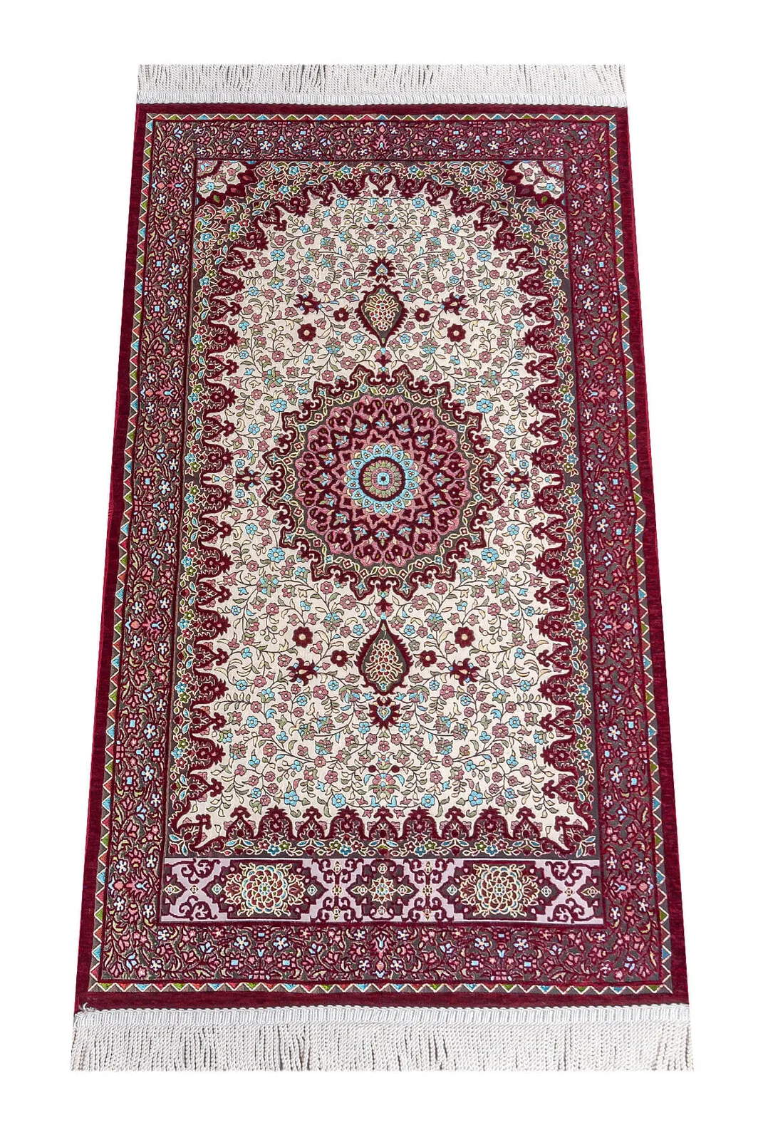 

Authentic Ultra Luxe Chenille Prayer Rug Red Muslim Islam Sheet Prayer Mat Holy Quraan Islamic Mats