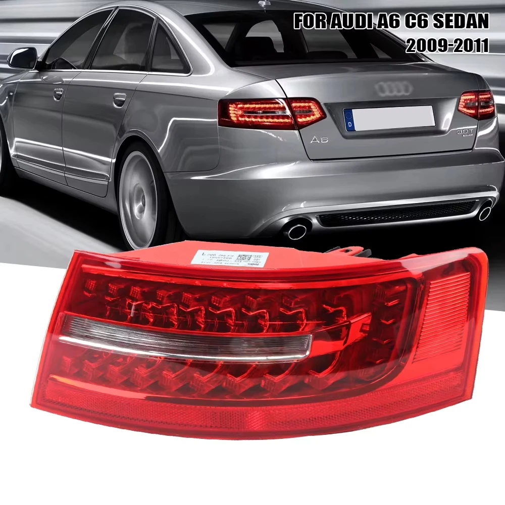 

Tail Light for Audi A6 C6 S6 Quattro RS6 Saloon Sedan 2009 2010 2011 Brake Lamp LED Tail Light Assembly 4F5945095J 4F5945096J
