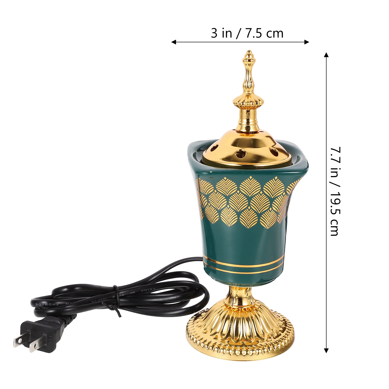 Portable Incense Burner Office Indirect Heat Bakhoor Iron Aromatherapy Diffuser Electric