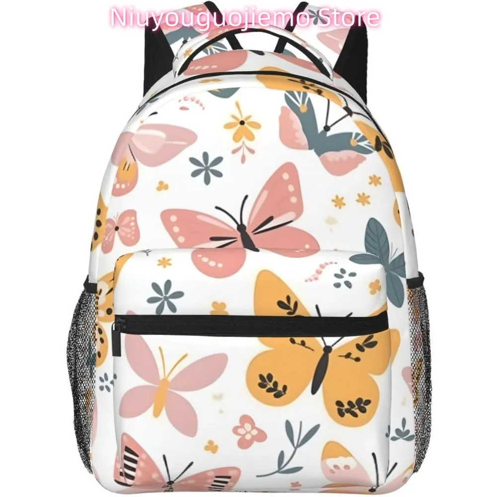 

Легкий рюкзак для ноутбука Funny Butterflys, легкий многоцелевой дорожный повседневный рюкзак унисекс, студенческие рюкзаки для мужчин и женщин