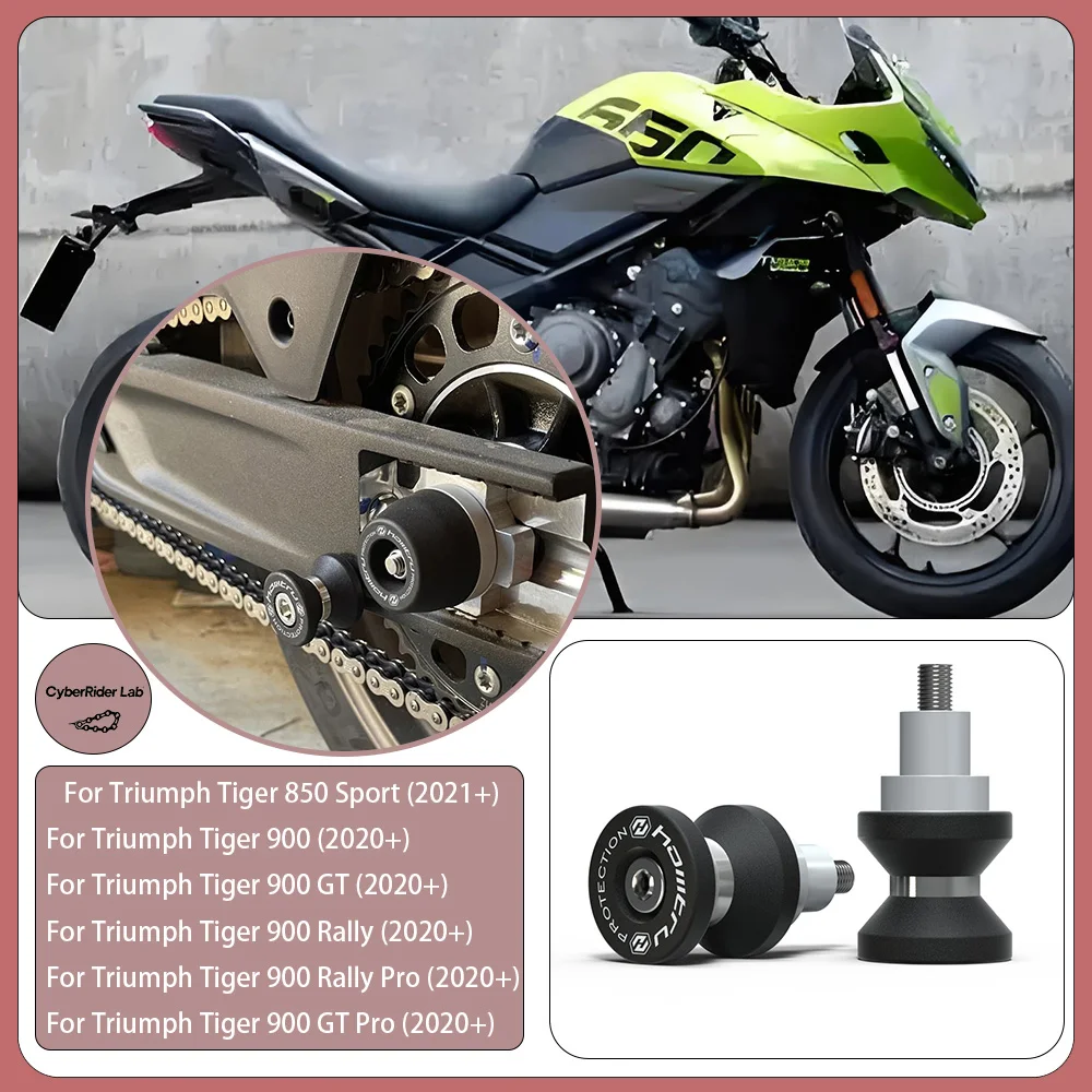 

For Triumph Tiger 850 Sport/900 GT/Rally Pro (2020+) Paddock Stand Bobbins - Motorcycle Accessories, Spindle Bobbins