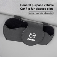 Leather Car Glasses Case Sunglasses Storage Box Clip For Mazda 2 3 5 6 BL BM GJ CX3 CX4 CX5 CX-5 CX8 KE KF CX7 CX9 MX5 CX30