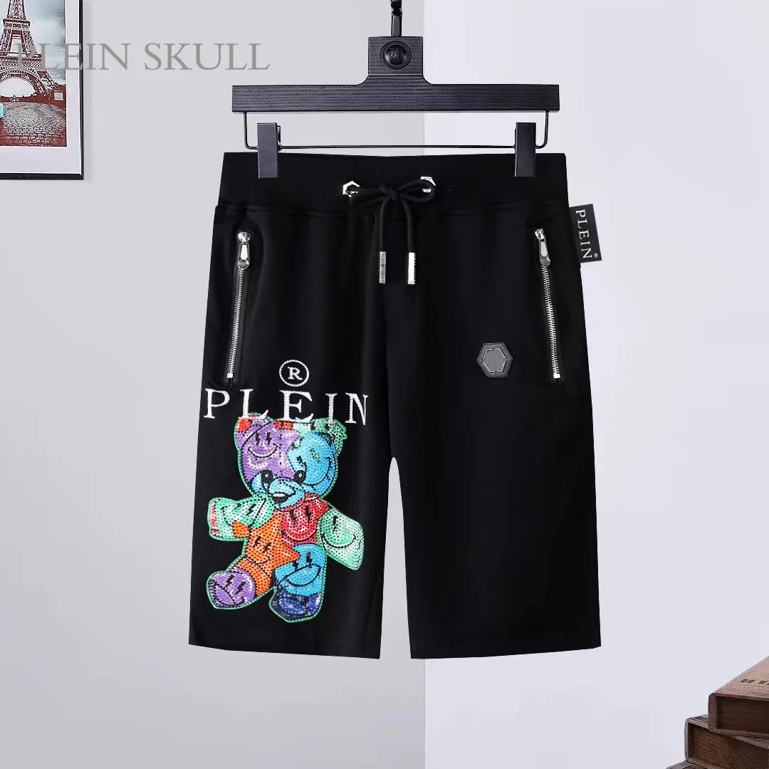 Plein Skull Sports Short Sleeve Set for Men 2025 New Summer Cartoon Cute Cotton T-shirt Premium Half Sleeve Shorts 2-piece Set - view 3