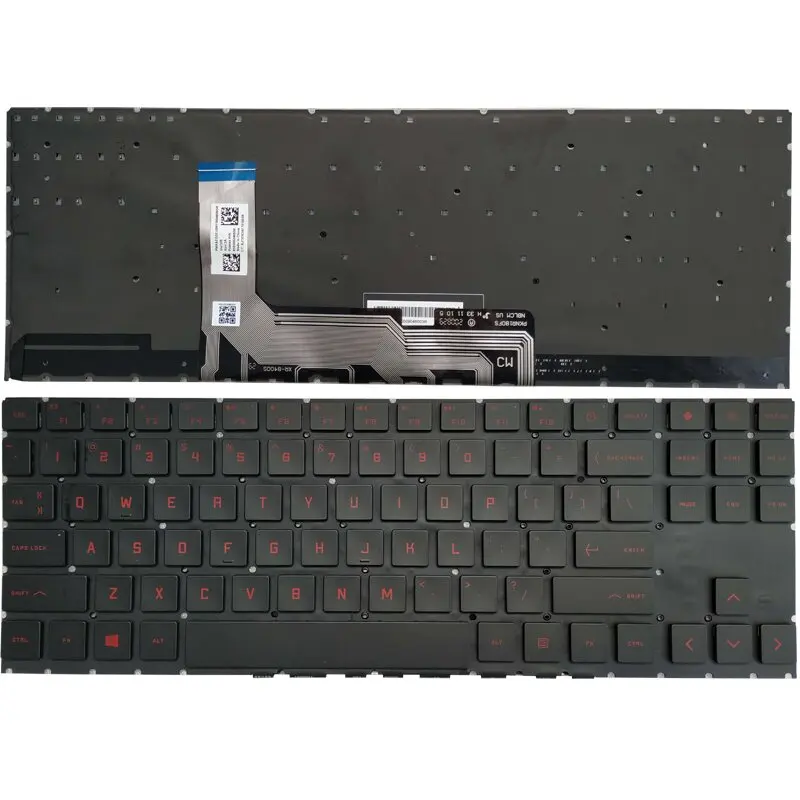 

New US Keyboard For HP OMEN 15-EN Series 15-EK TPN-Q238 TPN-Q236 Laptop English Layout With Backlight