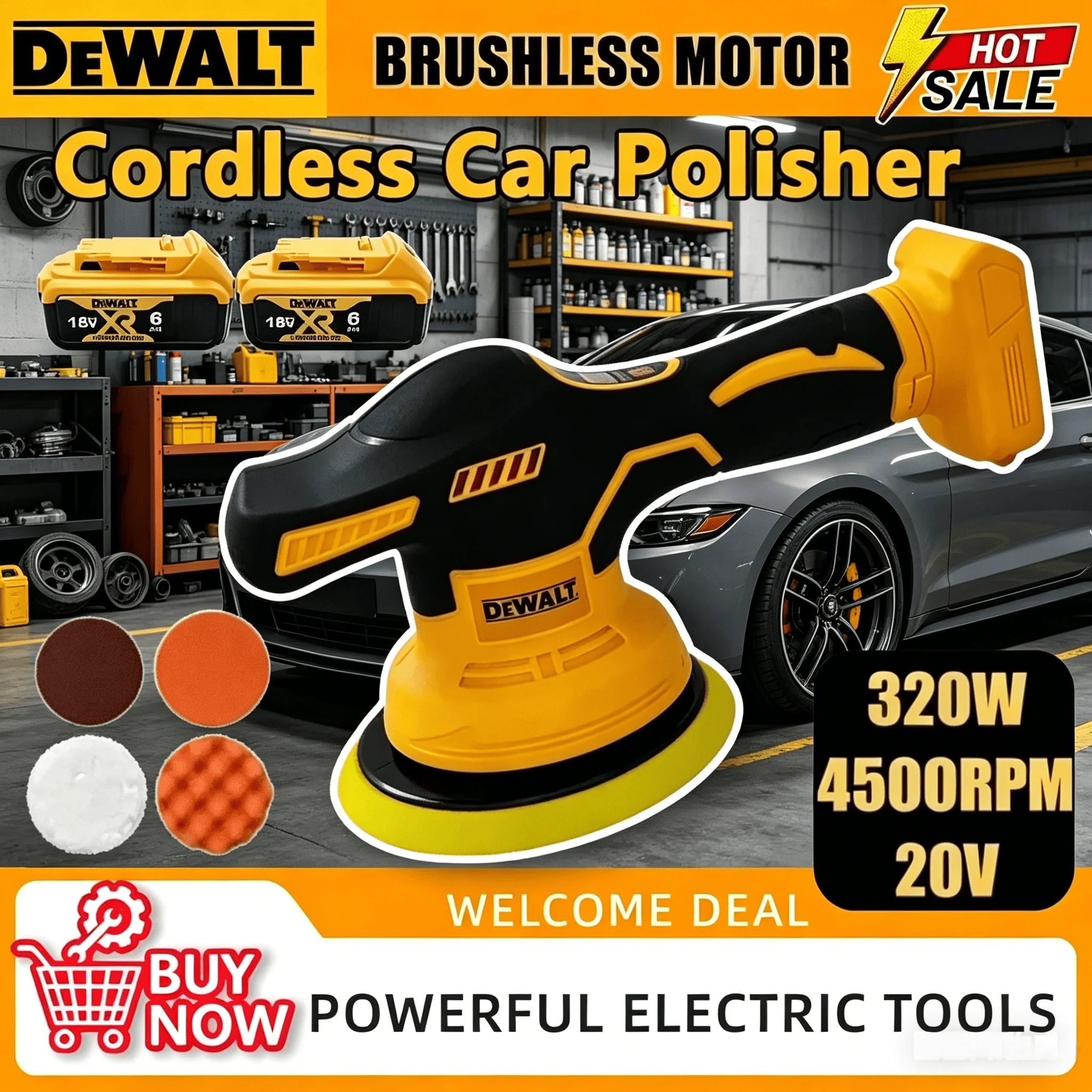 

Беспроводная полировальная машина DEWALT с 8 скоростями и цифровым дисплеем, электрическая полировальная машина для вощения с регулируемой скоростью, для аккумулятора DEWALT 20В