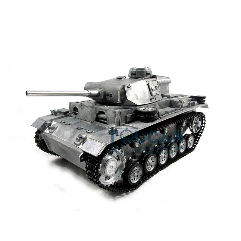 Mato RTR RC Carro Armato In Metallo Scala 1/16 Tedesco Panzer III BB Tiro 1223 2.4Ghz 4CH Modello RC TH00653-SMT8