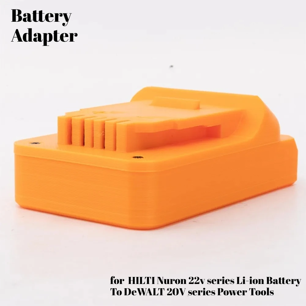 Battery Adapter for HILTI  Nuron 22v series Li-ion Battery To DeWALT 20V series Power Tools  (Not Include Tools and Battery)