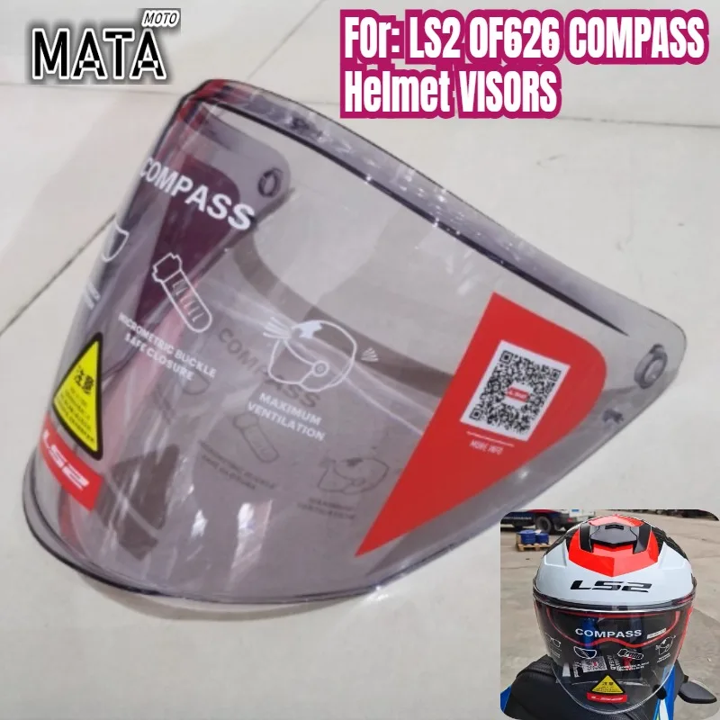 

Original for LS2 OF626 COMPASS Motorcycle Helmet Lenses,Of626 Helmet Lenses, Helmet Replacement Parts