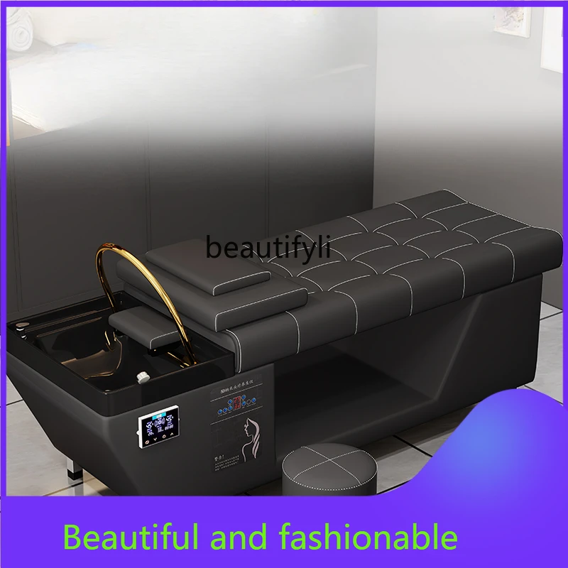 كرسي شامبو علاجي من zGHead صالون حلاقة خاص مع أريكة تدليك لصالونات التجميل وتبخير الشعر #1