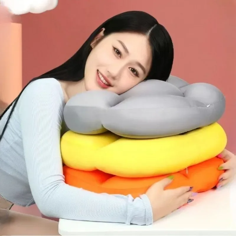 All-round Sleep Pillow Neck Sleeping Memory Foam Egg Shaped Head Cushion Head Nap Pillow Neck Travel Pillow