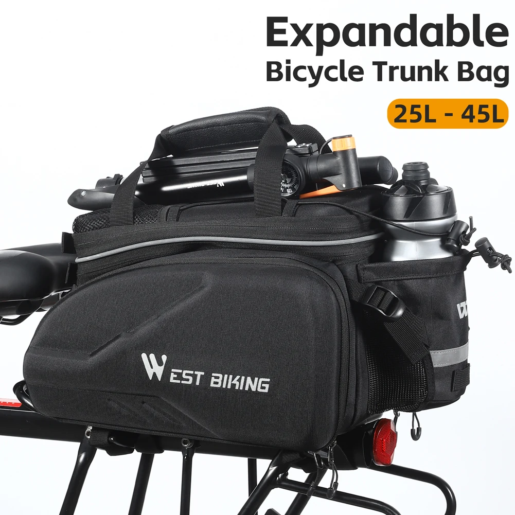 Large Capacity Bicycle Rear Rack Bag Outdoor TravelPack Portable Handbag Cycling Bike Rearseat Storage Bag Cycling Accessory