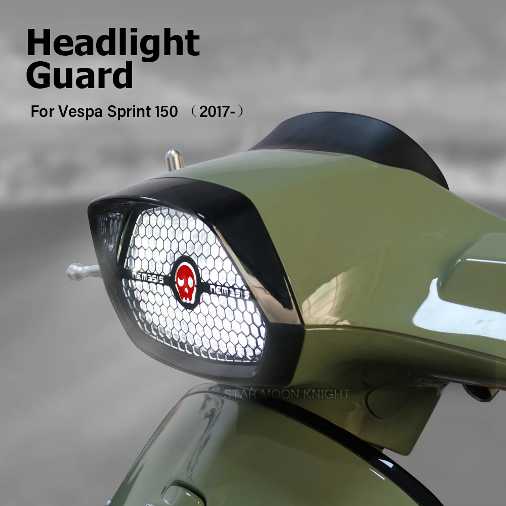 

For Vespa Sprint 150 Sprint150 2017-2023 2022 2021 Motorcycle Headlight Guard Protector Head Light Grille Protection Cover