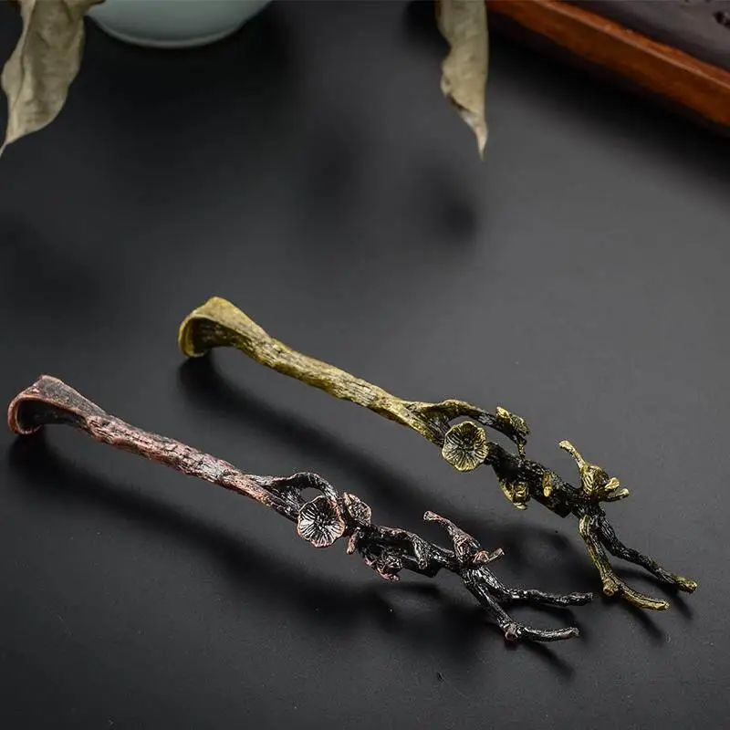 Anti-Scalding Iron Kettle Handle Pure Copper Silver Kettle Special Black Ebony Japanese Style Tea Ceremony Dining Utensils