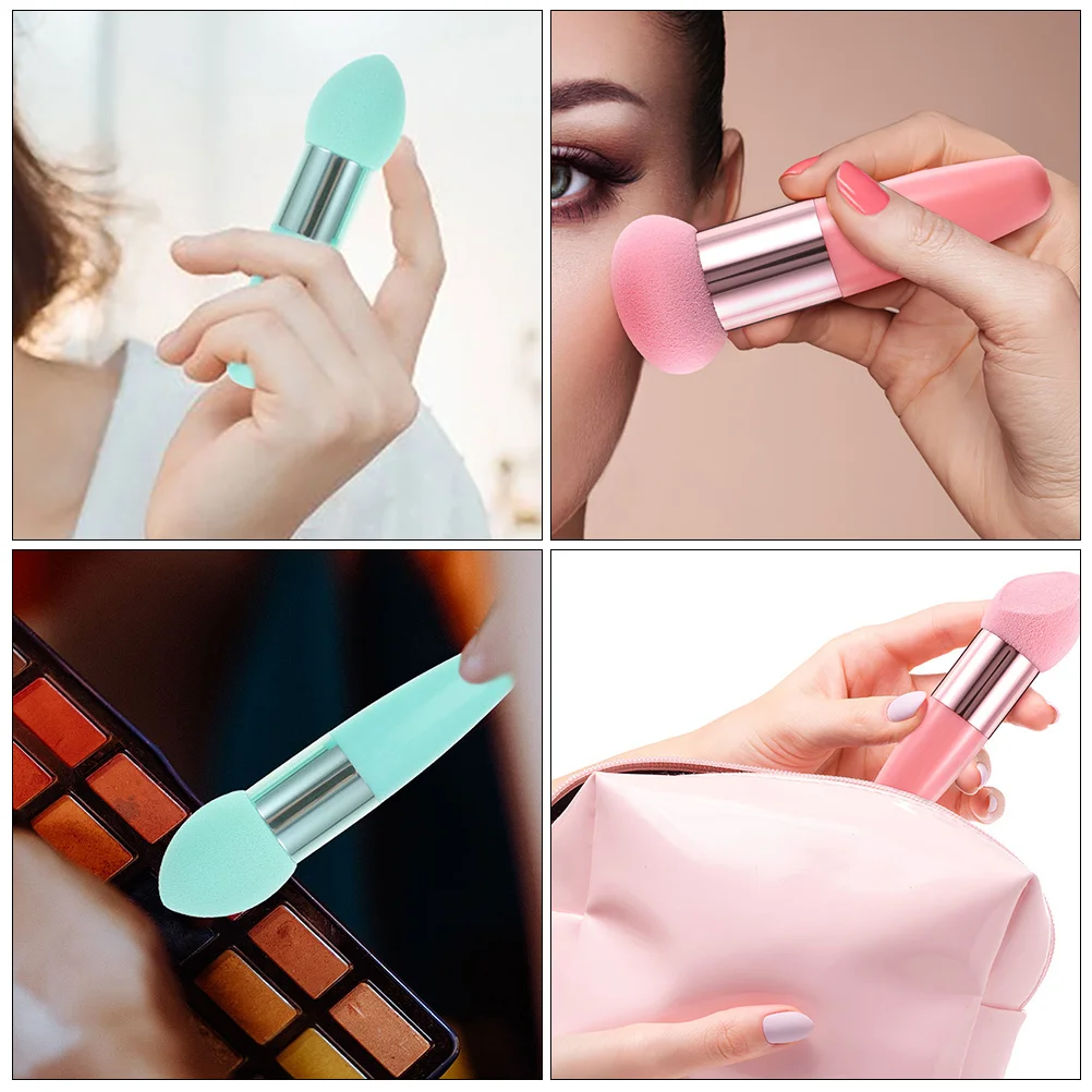 6 قطعة مجموعة أقلام ماكياج متعددة الوظائف الرطب الجاف إسفنجة التجميل المحمولة مستحضرات التجميل اكسسوارات الأساس الإسفنج فرشاة