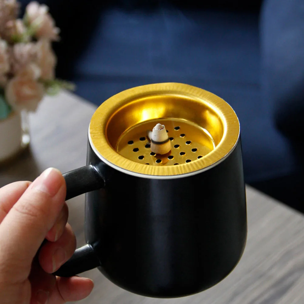 

1Pcs Exquisite Incense Burner Oriental Arab Design Desktop Censer Lightweight Room Fragrance Holder for Living Room Bedroom Tea