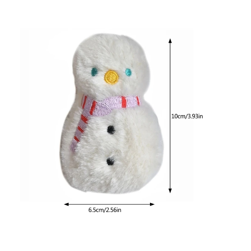 Fashionable Plush Snowman Brooch Travels Friendly Embellishment Pendant Dropshipping