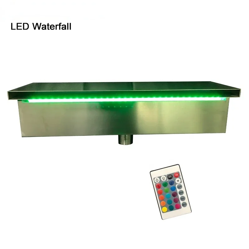 Outdoor Indoor Water Feature Artificial Led Waterfall Blade Garden Wall Fountain Waterfall Designs