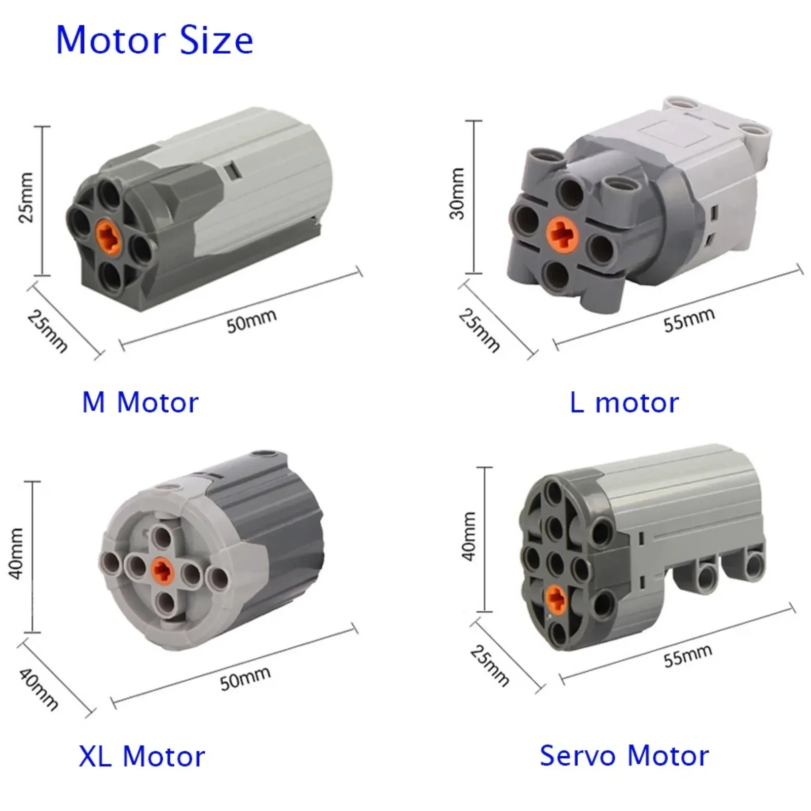 2 قطعة وظائف الطاقة M Motor متوافق مع ملحقات ألعاب مكعبات بناء سيارة RC التقنية من Legoed