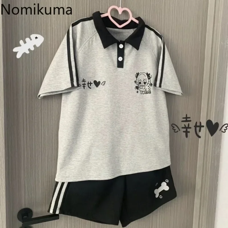 Summer Woman Tshirts 2025 Ropa Mujer Short Sleeve Casual Tees Japanese Cute Camisetas Y2k T-shirt Fashion Cute Oversized Tops