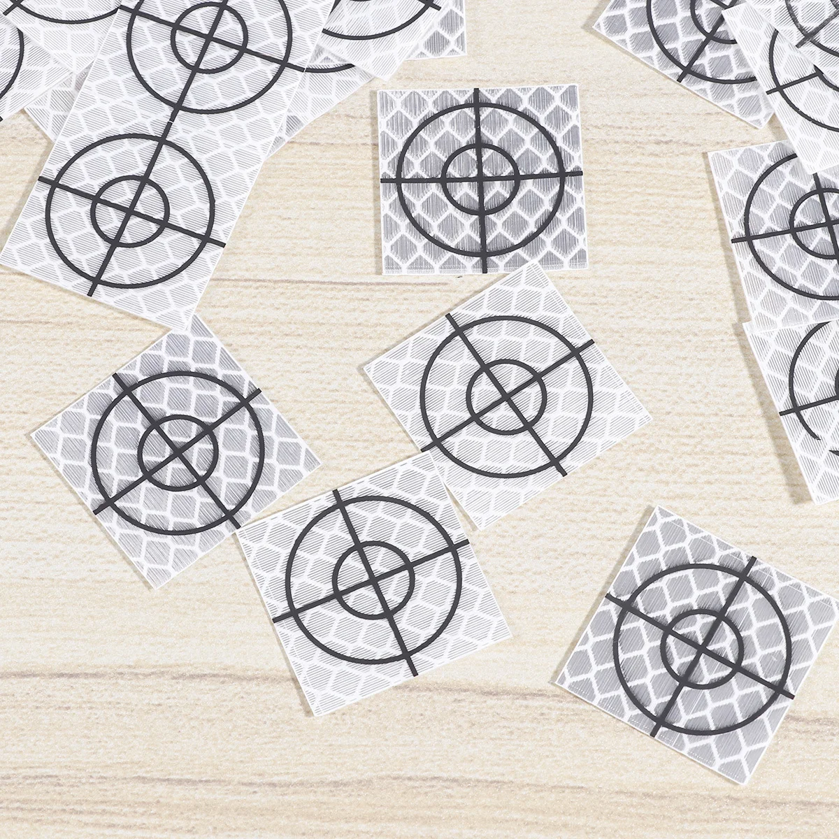 30개 20X20mm 반사 시트 자체 접착식 엔지니어 반사판 건설 측량용 토탈 스테이션 반사판