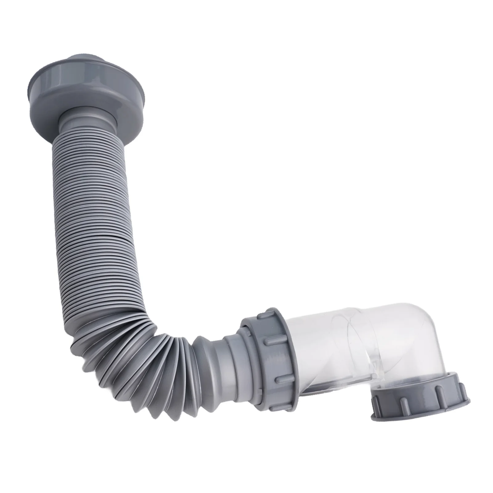 Kitchen Sink Drain Retractable Hose Set Deodorizing Filter With Stop Valve For Washbasin Bathroom Sink Anti Clogging Hose