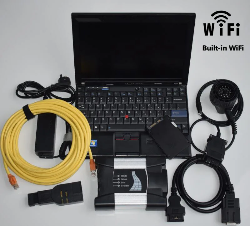 High Quality Car Truck Scaner for BMW ICOM NEXT Wifi 2026.09V D4.61 Diagnostic Tools Laptop X220T i5 CPU 1tb SSD Multi-languages