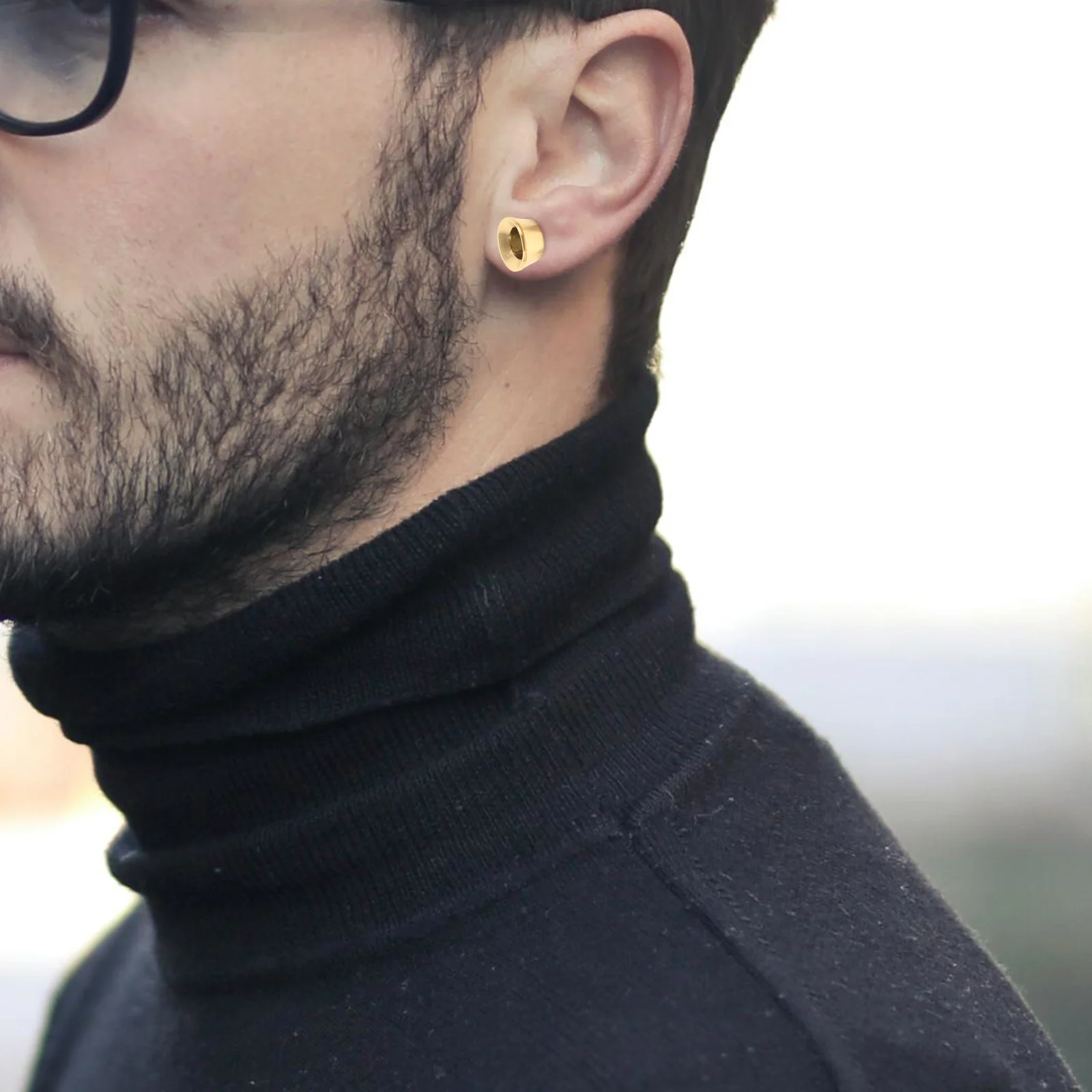 

6pcs Stainless Steel Gauges Smooth Metal Plugs Reusable Ear Stretching Tunnels For Men Women Party Fashion Ear Decorations