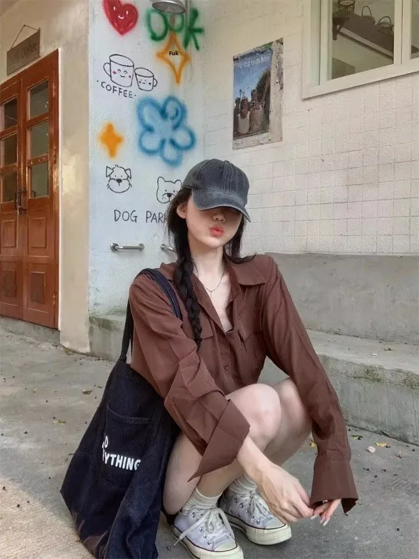 

Женская корейская футболка Slim Fit с длинным рукавом, осенняя новинка, модный повседневный топ с эффектом похудения