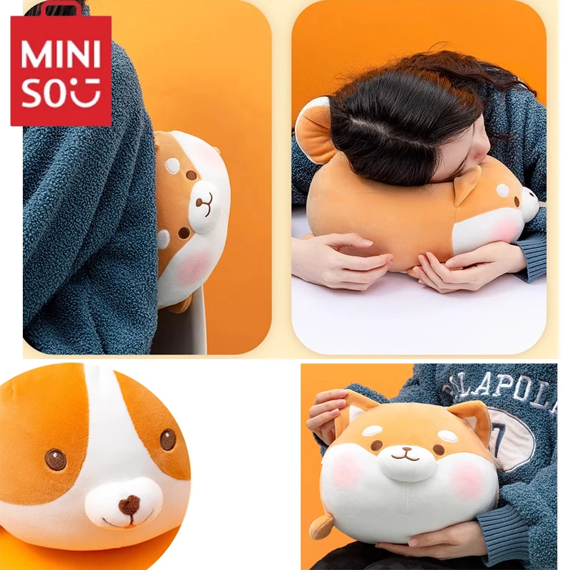 

Miniso Lovely Fat Shiba Inu & Corgi Dog Excellent Product Pig Doll B-Bo Doll Plush Toy Kawaii Animal Cartoon Pillow Dolls