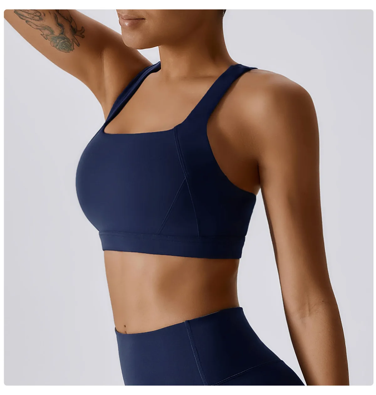 Frauen Cross Strap Sport BH Top Frauen Push-up Sport BH Yoga Gym Crop Top Büstenhalter Fitness Top Sport BH atmungsaktive BHs – Detail 21