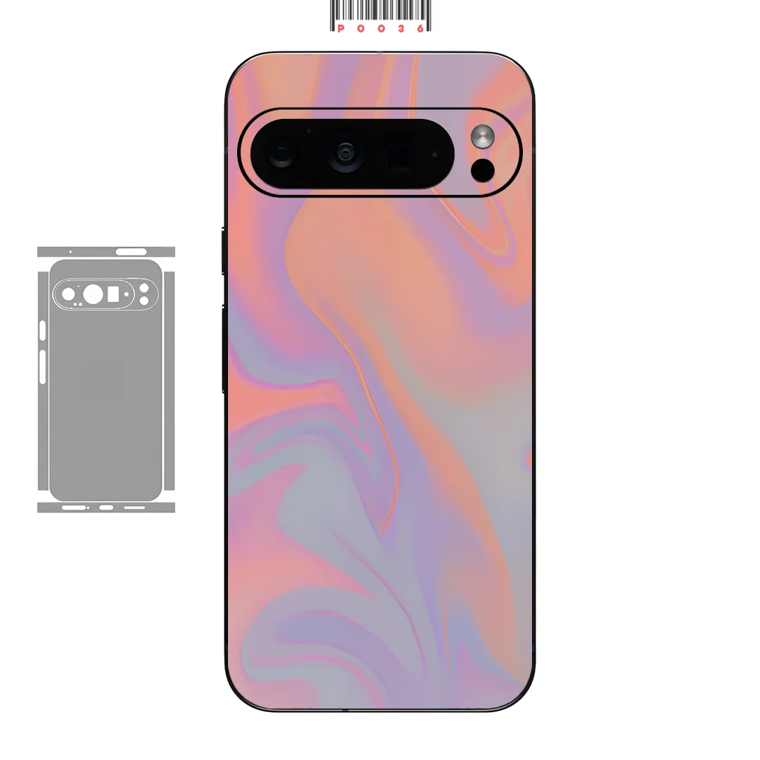 

Цветная матовая наклейка-пленка (скин) для Google Pixel 9, 8, 7 Pro, 6, 6 Pro: защитная пленка для задней панели, чехол-накладка, матовая наклейка-обертка в стиле макарун
