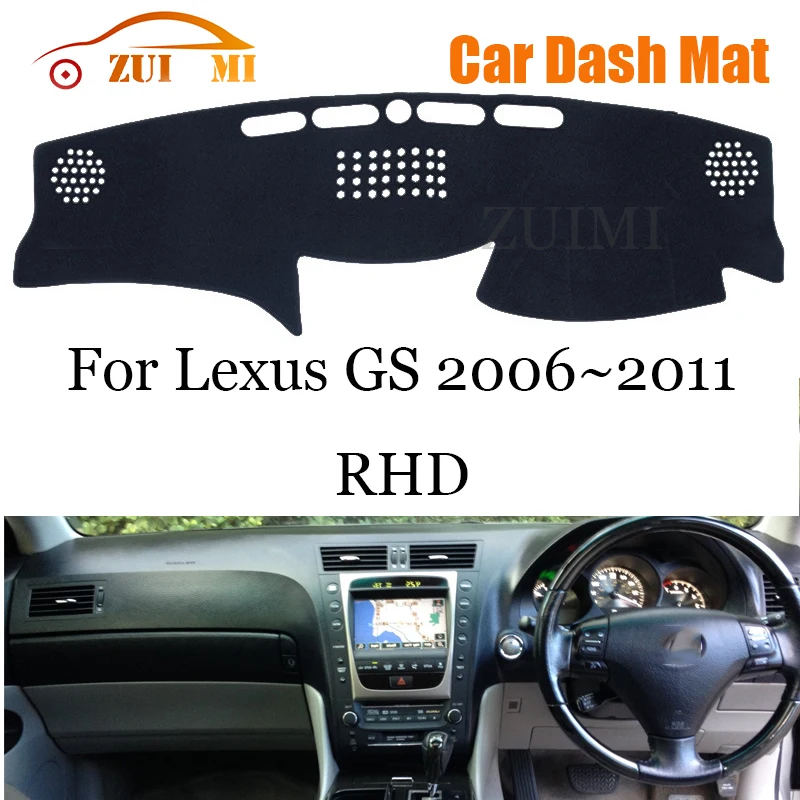 ZUIMI Dashboard Cover Dash Mat Dashmat For Lexus GS 2006~2011 LHD RHD Dash Board Cover Pad Sun Shade