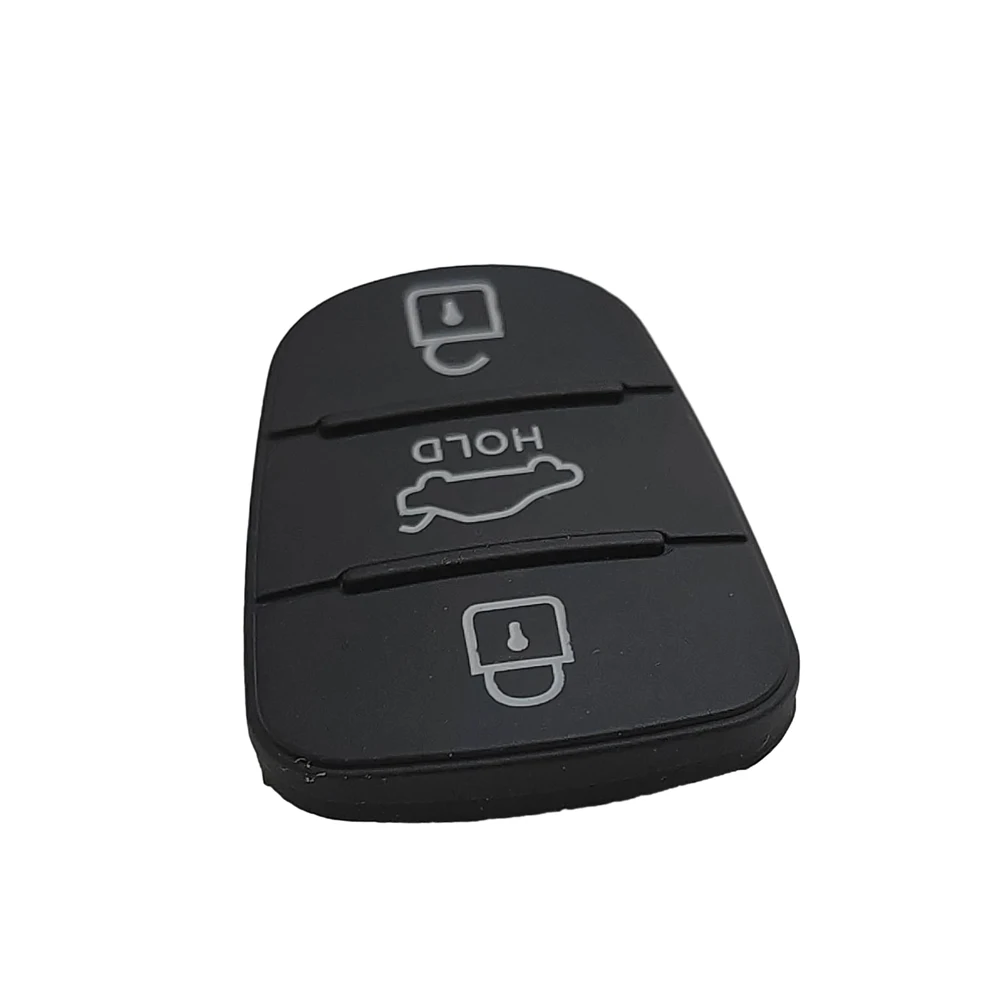 Remote Car Key Shell Fob 3 Button Rubber Pad for Hyundai Solaris Accent Tucson L10 L20 L30 IX35 Kia K2 K5 Rio Ceed Key Case