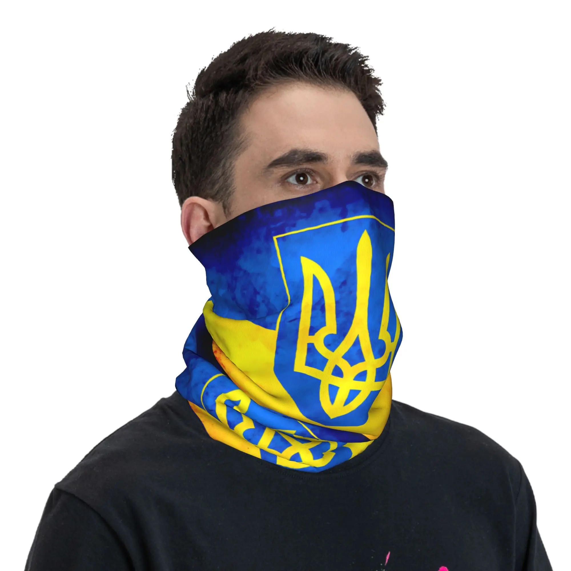 Coat Of Arms Ukraine Flag Bandana Bandana Neck Gaiter Printed  Magic Scarf Multifunctional Cycling Scarf Unisex Adult Winter