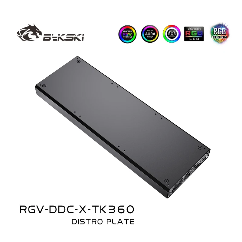 Bykski acrilico Distro Plate / Board per PC Cooler System Case / Fit tubo rigido/Combo DDC Pump / RGV-DDC-X-TK120/240/360