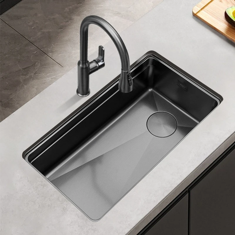 4mm sink kitchen 304 stainless steel large single slot