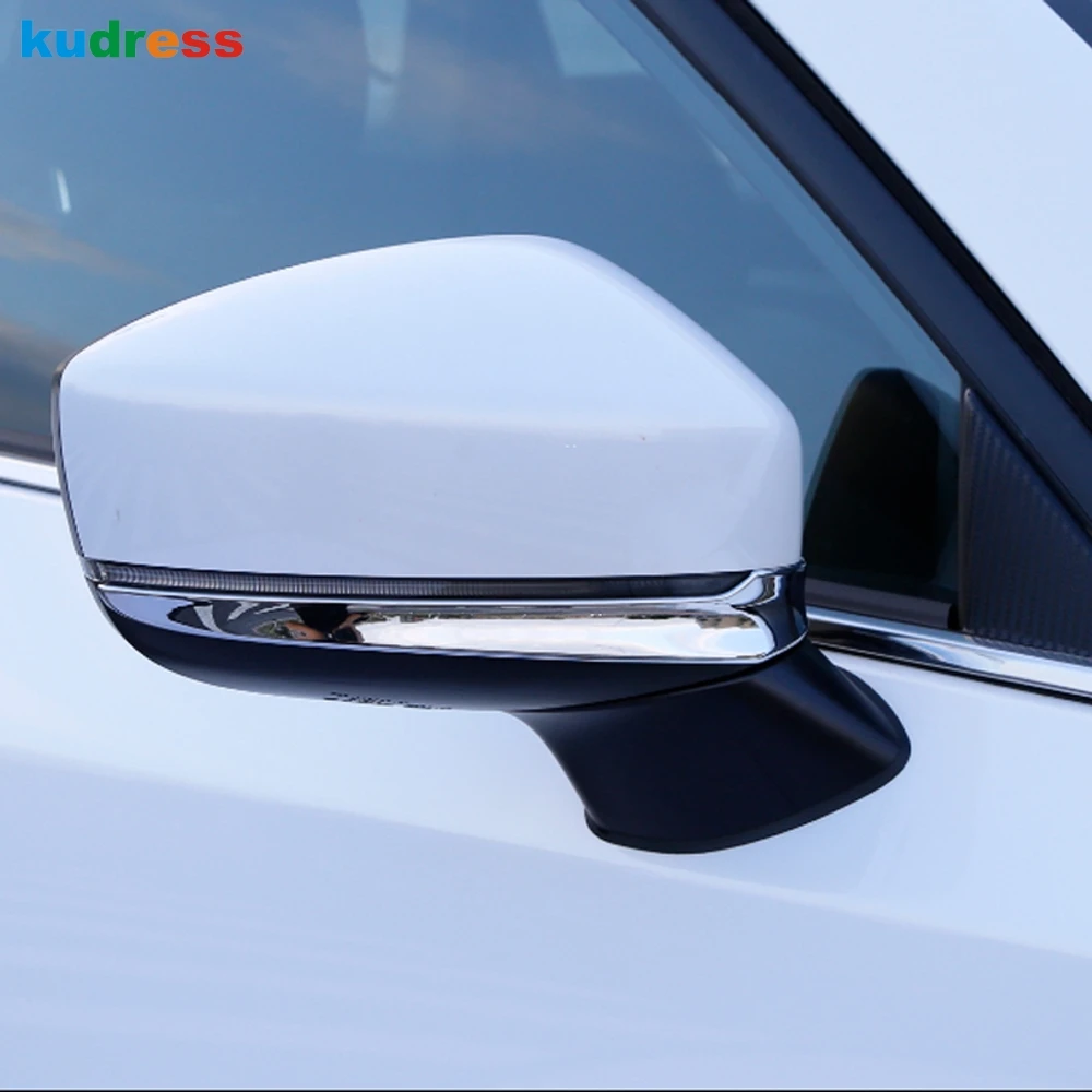 For Mazda CX9 CX-9 2017 2018 2019 2020 2021 2022 2023 Chrome Side Door Rearview Mirror Cover Trim Molding Strip Car Accessories