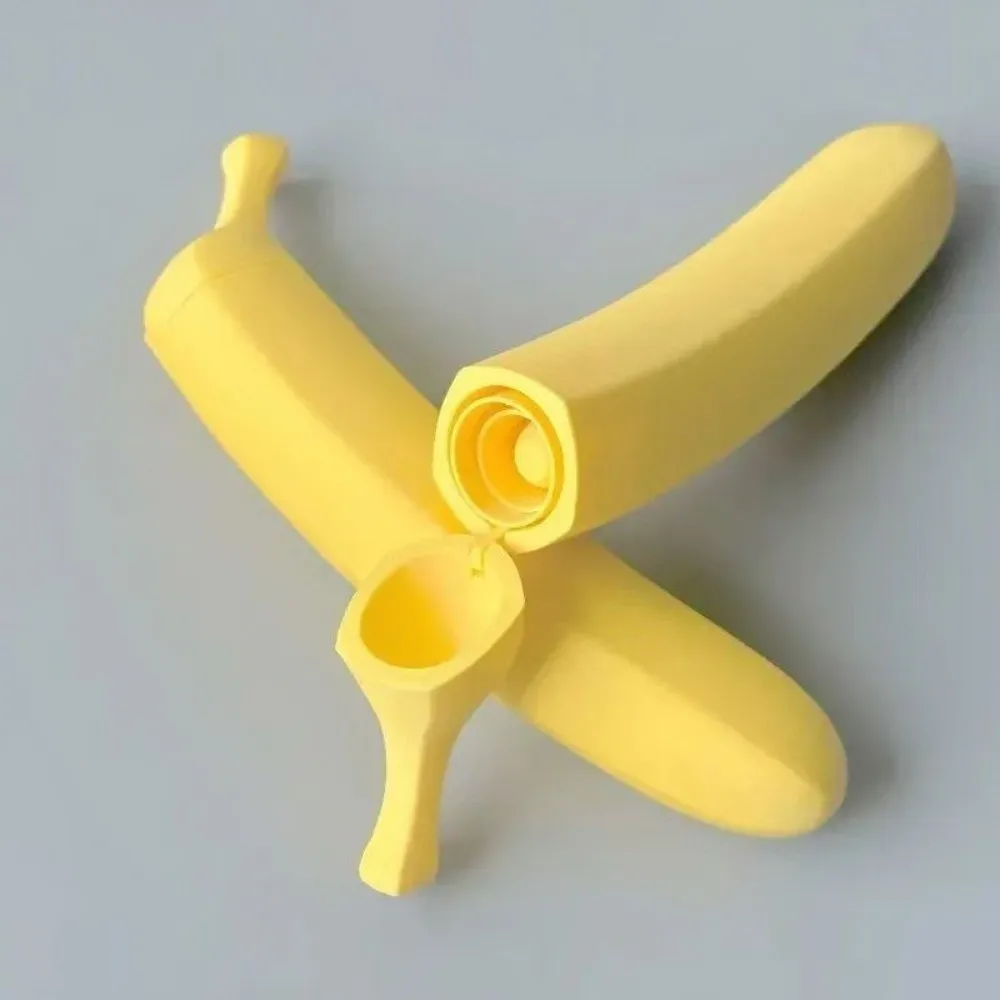 Gifts 3D Printed Telescopic Banana Creative Cosplay Accessories Decompression Toy Portable Banana Ornament