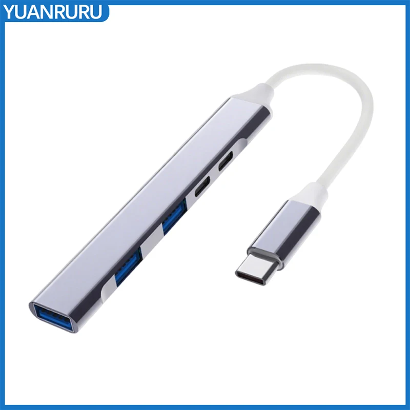 USB Hub 3.0 5 in 1 USB Hub Type c Hub High Speed type C Splitter 5Gbps For HUAWEI Xiaomi Lenovo Macbook PC Computer