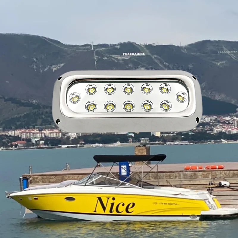 

LED Marine Yacht Light DC12V/24V 36W 60W 120W 316L Stainless Steel IP68 Underwater Boat Lights Swimming Pool Lamp Barco Yate