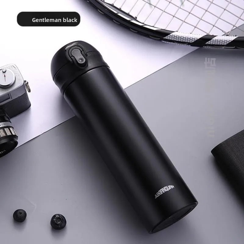 

Portable Food ade Stainl Steel Travel Water Bottle High Aesthetic Value Busin Gift Outdoor Sports Drinks Container