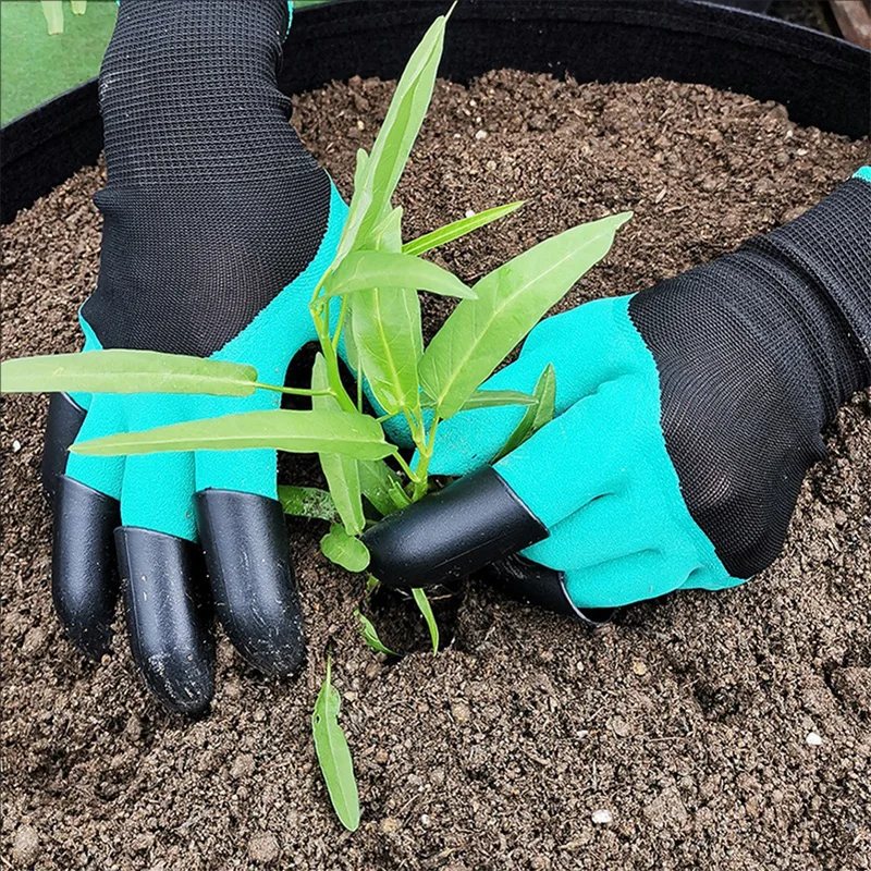 Waterproof Thumbs Protection Gloves for Digging Planting Flowers Vegetable Anti-slip Immersed in Glue Claws