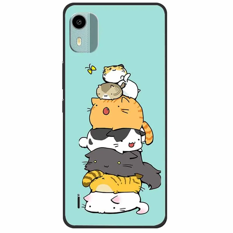 For Nokia C12 Case C 12 TPU Silicone Shockproof Lions Phone Cover For NOKIA C12 4G 6.3'' Funda on NokiaC12 Printing Soft Capas