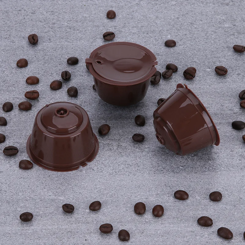 4PCS Coffee Filter Cup Reusable Coffee Capsule Cup Filter Pod for Nespresso Dolce Gusto Kitchen Coffee Tools