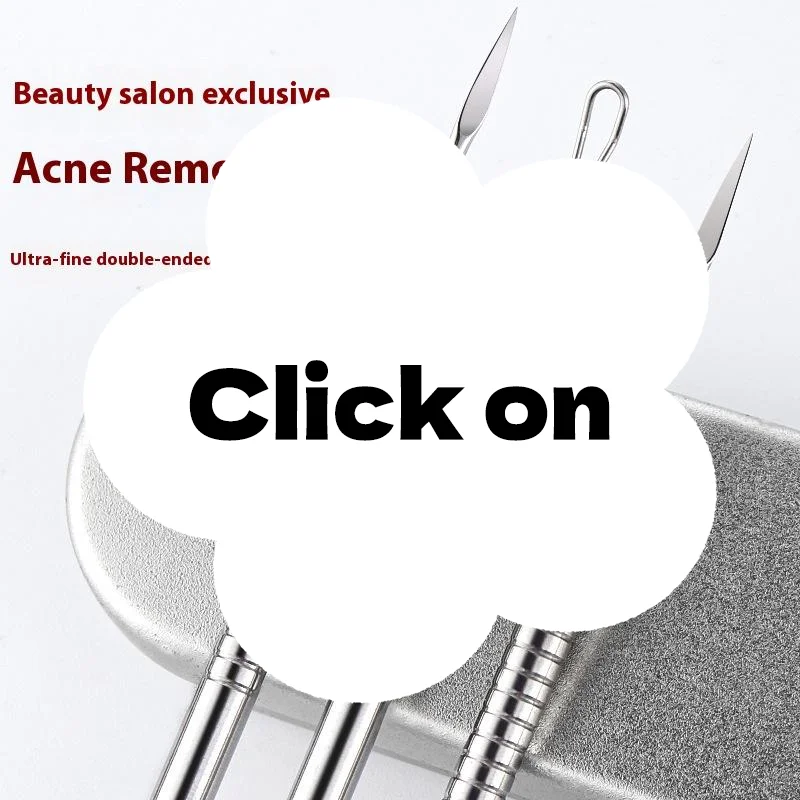 Professional Ultra-fine Cell Pimples Blackhead Whitehead Clip Beauty Salon Remove AcneFat Particles Needle Tool Beauty Tools