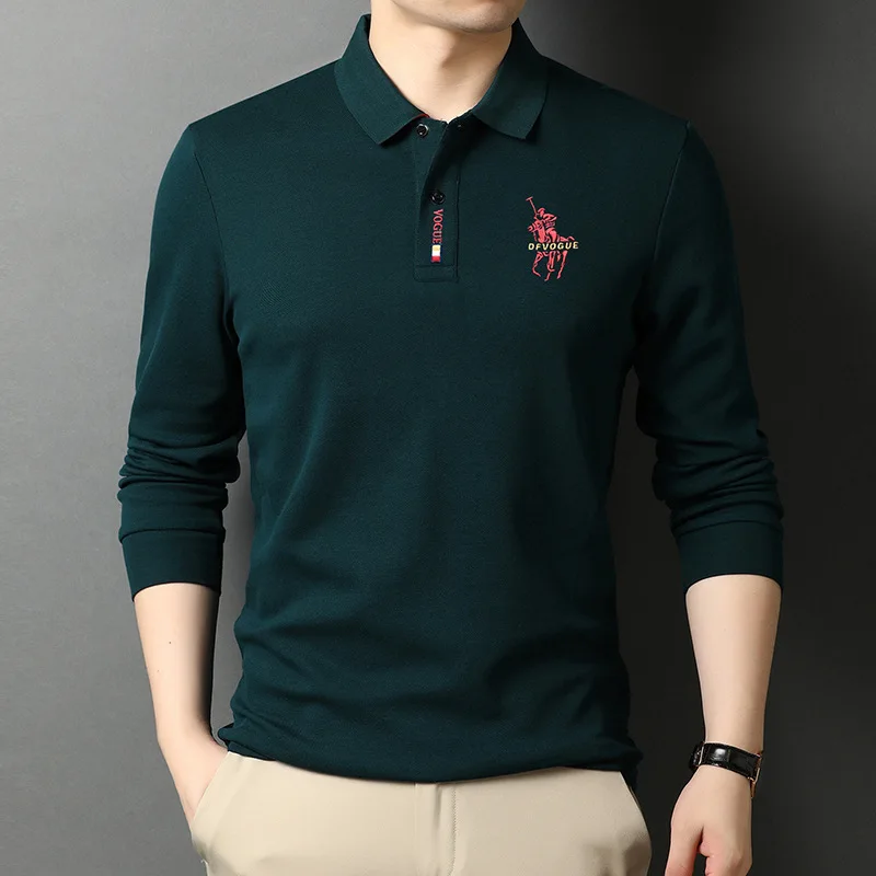 New Xiaomi Youpin 100% Cotton Autumn Long Sleeve Polo Shirt Men's Skin touching Soft Comfortable Sports Casual Business T-Shirt