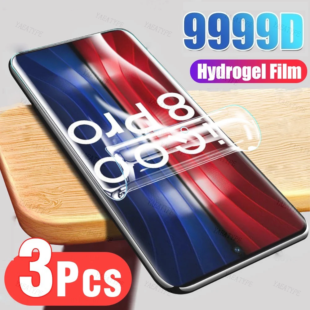 

Гидрогелевая пленка для экрана Vivo V27e V25 V23 V21 V20 Pro E V25e V23e V21e V20se V27, 3 шт.