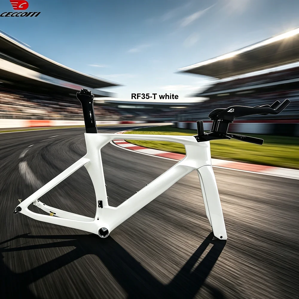 

CECCOTTI Factory TT Bike Frame T47BB And Disc Brake carbon frame fully hidden cable triathlon Bicycle Frameset